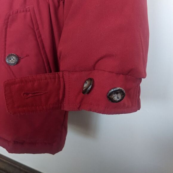 Rare 90s Vintage Eddie Bauer Goose Down Parka w/ Removable Coyote Collar Size M - Picture 8 of 16
